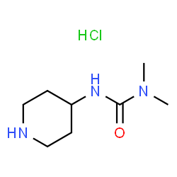 1,1-Dimethyl-3-(piperidin-4-yl)urea hydrochloride Structure