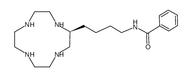 (+)-(2S)-2-(4-benzamidobutyl)-1,4,7,10-tetra-azacyclododecane Structure