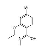 N-甲基-4-溴-2-乙氧基苯甲酰胺结构式