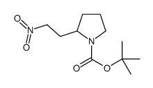 tert-butyl 2-(2-nitroethyl)pyrrolidine-1-carboxylate结构式