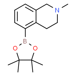 2-Methyl-5-(4,4,5,5-tetramethyl-1,3,2-dioxaborolan-2-yl)-1,2,3,4-tetrahydroisoquinoline structure