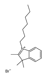 1-heptyl-2,3,3-trimethylindol-1-ium,bromide Structure