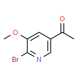 1-(6-Bromo-5-methoxypyridin-3-yl)ethan-1-one结构式