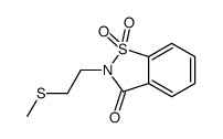 8-(2-methylsulfanylethyl)-9,9-dioxo-9$l^{6}-thia-8-azabicyclo[4.3.0]no na-1,3,5-trien-7-one结构式