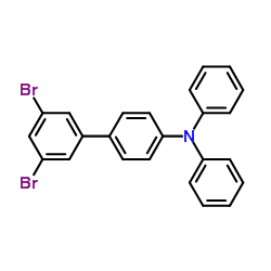 3',5'-Dibromo-N,N-diphenyl-4-biphenylamine结构式