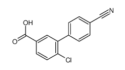 4-chloro-3-(4-cyanophenyl)benzoic acid结构式