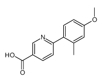 6-(4-methoxy-2-methylphenyl)pyridine-3-carboxylic acid Structure