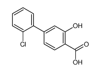 4-(2-chlorophenyl)-2-hydroxybenzoic acid结构式