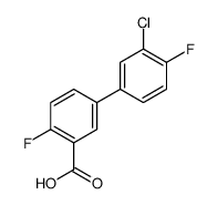 5-(3-chloro-4-fluorophenyl)-2-fluorobenzoic acid结构式