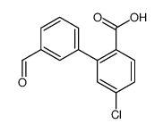 4-chloro-2-(3-formylphenyl)benzoic acid Structure