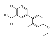 2-chloro-5-(4-ethoxy-2-methylphenyl)pyridine-3-carboxylic acid Structure