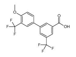 3-[4-methoxy-3-(trifluoromethyl)phenyl]-5-(trifluoromethyl)benzoic acid结构式