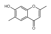 7-hydroxy-2,6-dimethylchromone结构式