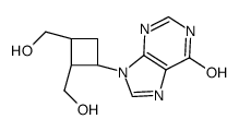 9-[(1R,2R,3S)-2,3-bis(hydroxymethyl)cyclobutyl]-3H-purin-6-one Structure