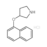 1-NAPHTHYL 3-PYRROLIDINYL ETHER HYDROCHLORIDE structure