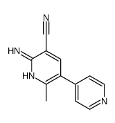 2-amino-3-cyano-6-methyl-5-(4-pyridyl)pyridine结构式