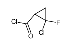 Cyclopropanecarbonyl chloride, 2-chloro-2-fluoro-, cis- (9CI)结构式