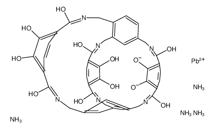 tricatechol hexalactam-lead(II) complex结构式