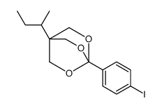 1-butan-2-yl-4-(4-iodophenyl)-3,5,8-trioxabicyclo[2.2.2]octane Structure