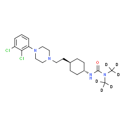 Cariprazine-d6结构式