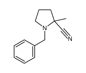 1-benzyl-2-methylpyrrolidine-2-carbonitrile结构式