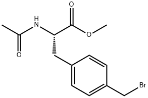 N-Acetyl (4-broMoMethyl)-DL-phenylalanine Methyl ester结构式