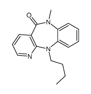 11-butyl-6-methylpyrido[3,2-c][1,5]benzodiazepin-5-one结构式