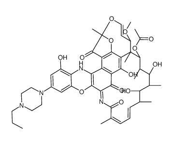 3'-Hydroxy-5'-(4-propylpiperazinyl)benzoxazinorifamycin Structure