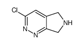 3-chloro-6,7-dihydro-5H-pyrrolo[3,4-c]pyridazine结构式