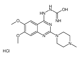 [[6,7-dimethoxy-2-(4-methylpiperazin-1-yl)quinazolin-4-yl]amino]urea,hydrochloride结构式