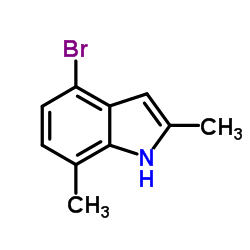 4-Bromo-2,7-dimethyl-1H-indole structure