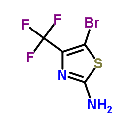 5-Bromo-4-(trifluoromethyl)thiazol-2-amine Structure