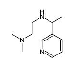 N',N'-dimethyl-N-(1-pyridin-3-ylethyl)ethane-1,2-diamine结构式