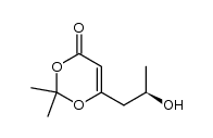 (R)-6-(2-Hydroxypropyl)-2,2-dimethyl-1,3-dioxin-4-one Structure
