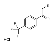 2-bromo-1-(4-(trifluoromethyl)phenyl)ethanone hydrochloride结构式
