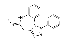N-methyl-1-phenyl-4H-[1,2,4]triazolo[4,3-a][1,5]benzodiazepin-5-amine结构式