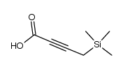 4-(trimethylsilyl)-2-butynoic acid Structure