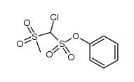 phenyl chloro(methylsulfonyl)methanesulfonate结构式