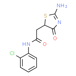 N-(2-chlorophenyl)-2-(2-imino-4-oxothiazolidin-5-yl)acetamide picture