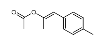 (E)-1-(p-tolyl)prop-1-en-2-yl acetate Structure