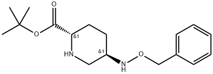 2-Piperidinecarboxylic acid, 5-[(phenylmethoxy)amino]-, 1,1-dimethylethyl ester, (2S,5R)- structure