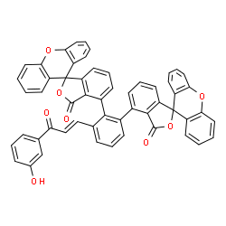 (E)-3-[2,3-bis(fluoranyl)phenyl]-1-(3-hydroxyphenyl)prop-2-en-1-one结构式