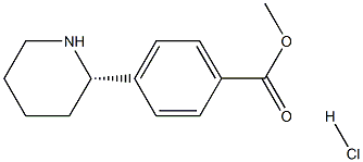 (S)-Methyl 4-(piperidin-2-yl)benzoate hydrochloride structure