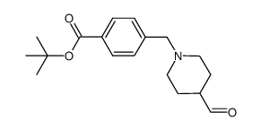 Tert-Butyl 4-((4-Formylpiperidin-1-Yl)Methyl)Benzoate Structure