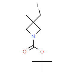 1-Boc-3-(iodomethyl)-3-methyl-azetidine结构式
