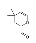2H-Pyran-2-carboxaldehyde, 3,4-dihydro-4,4,5-trimethyl- (9CI)结构式