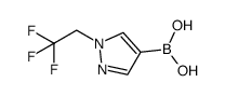 1-(2,2,2-Trifluoroethyl)-1H-pyrazol-4-yl-4-boronic acid Structure