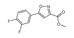 methyl 5-(3,4-difluorophenyl)isoxazole-3-carboxylate结构式