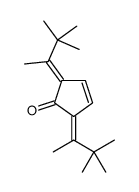 2,5-bis(3,3-dimethylbutan-2-ylidene)cyclopent-3-en-1-one结构式