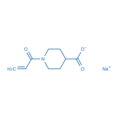 Sodium 1-(prop-2-enoyl)piperidine-4-carboxylate Structure